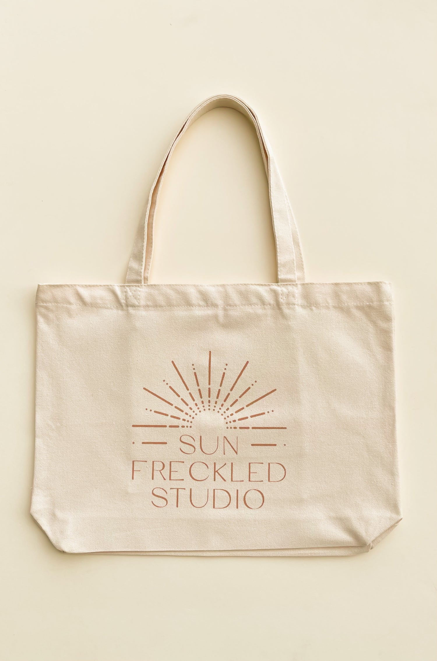 Large cotton canvas tote bag