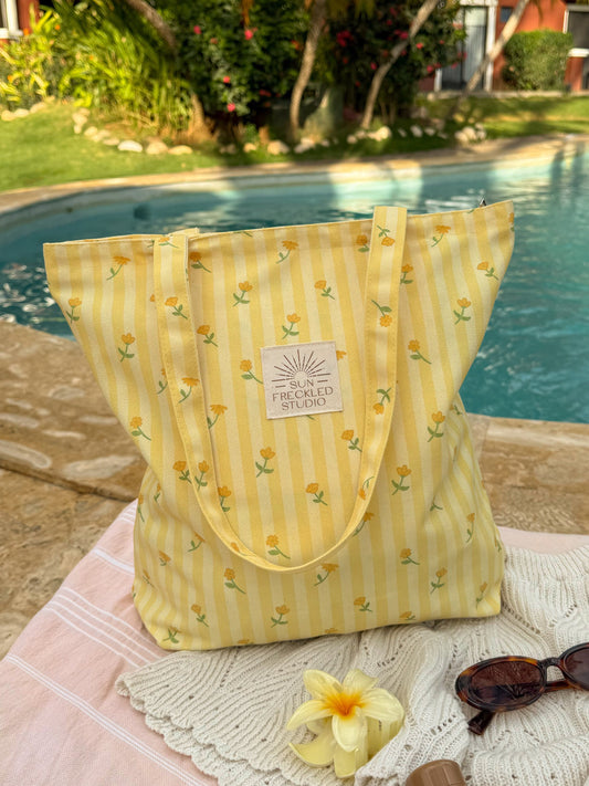 Lemon Blossom Tote Bag