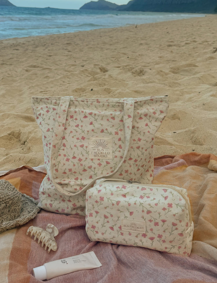 Tote & Pouch Matching Set