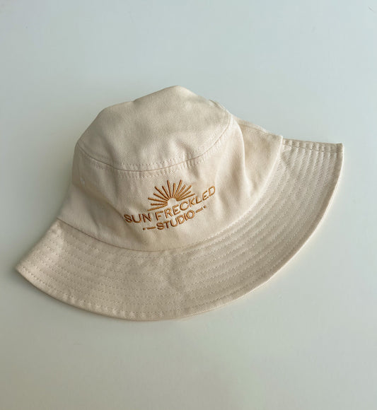 Ivory Sun Freckled Bucket Hat