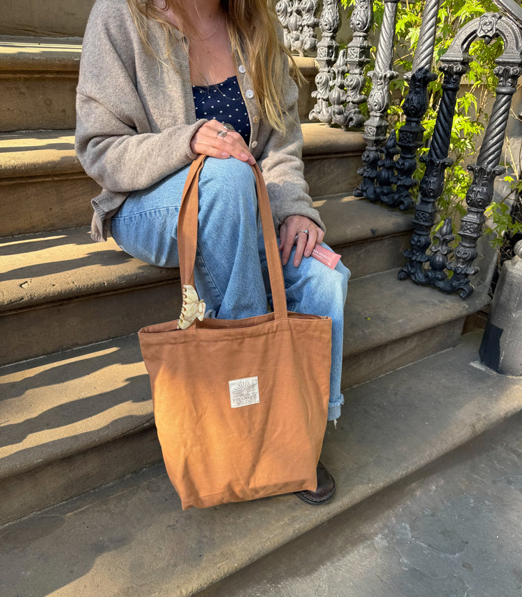 Terracotta Minimalist Tote Bag